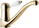 Emmevi Laguna, однорычажный кухонный смеситель с поворотным изливом (излив 24 см), без донного клапана, цвет бронза