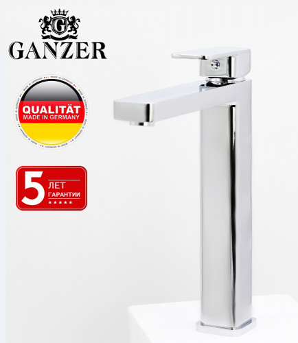 12016 Смеситель для умыв. (ВЫСОКИЙ) "GANZER" (10/1шт)