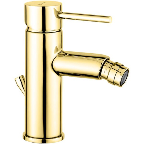 Emmevi Piper, однорычажный смеситель для биде с донным клапаном, цвет золото