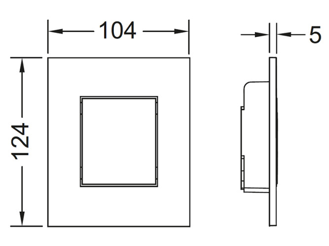 Панель смыва TECE TECEnow 9242401