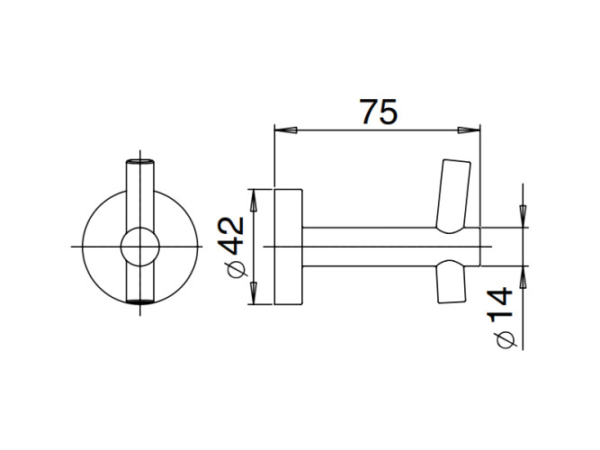 Крючок MAMOLI ACCESSORI BAGNO 677B001