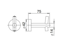 Крючок MAMOLI ACCESSORI BAGNO 677B001