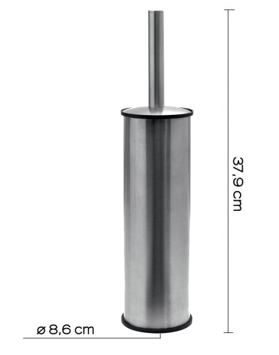 Gedy Project, напольный металлический ерш, цвет зачищенный хром