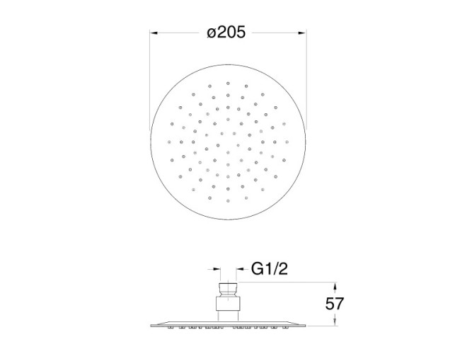 Верхний душ CRISTINA SANDWICH AC68051