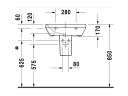Полупьедестал для раковины DURAVIT DSTYLE 0858300000