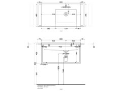 Консоль для раковины CIELO ERA-ECO ERST80 CM