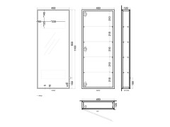 Зеркальный шкаф CIELO ARCADIA SPSTB CM