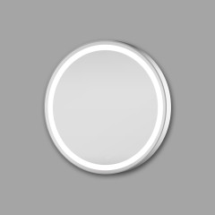 Xpertials Olek Led Redondo, круглое зеркало Led 60 см: датчик подсветки с диммером, профиль хром