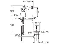 Смеситель для биде CRISTINA IMPERO IM31213