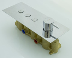 55056 Вст. смес для душа с 3-функ.(квадрат) &quot;GANZER&quot;  (6/1шт)