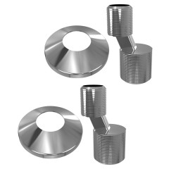 Эксцентрик 1/2&quot; х 3/4&quot; с отражателем 3/4 509SCH0504 хром