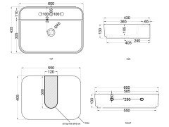 Раковина накладная/ подвесная CIELO SHUI COMFORT SHCOLARF AL