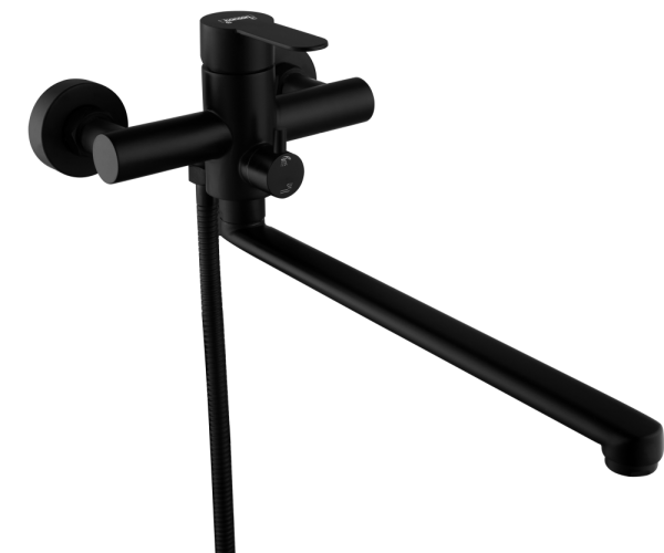 22032-C Смес. од. из НЕРЖ. для ванны (ЧЕРНЫЙ) HANSEN  (10/1шт)