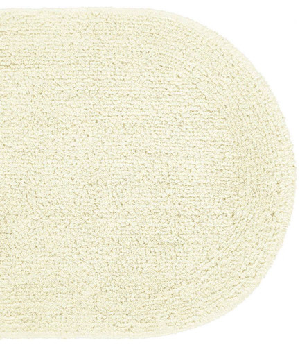 Batex Duo Cotton, двухсторонний овальный коврик из 100% хлопка, размер 80x160 см, цвет натуральный