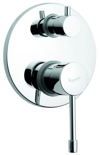 Emmevi Eden, однорычажный встраиваемый смеситель для душа с дивертером на 3 выхода, цвет черный матовый