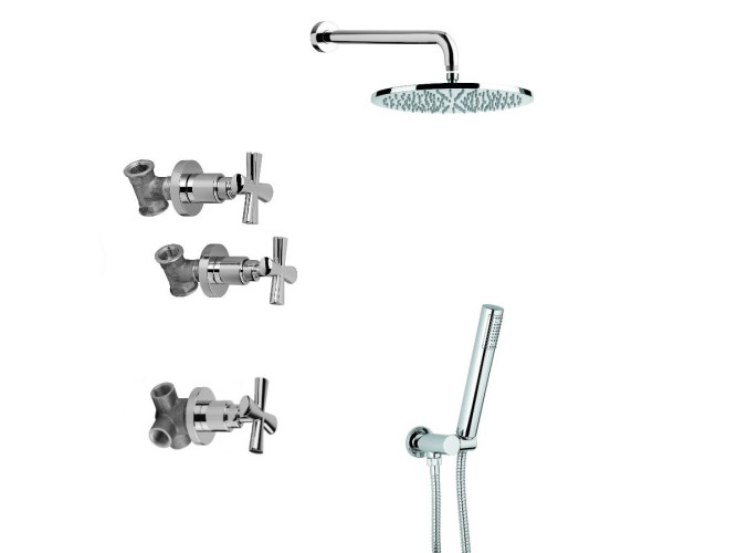 Emmevi Spirit New, душевой комплект 31009OR, цвет золото