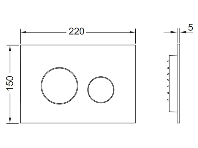 Клавиша смыва TECE Teceloop 9240922