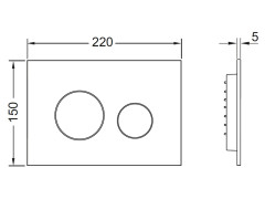 Клавиша смыва TECE Teceloop 9240922
