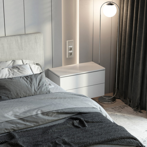 Выключатель одноклавишный проходной с подсветкой (дымчатый) W1212104