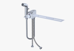 Биде приставка с смесителем на унитаз (ХРОМ) ДИАДОННА  (10/1шт)