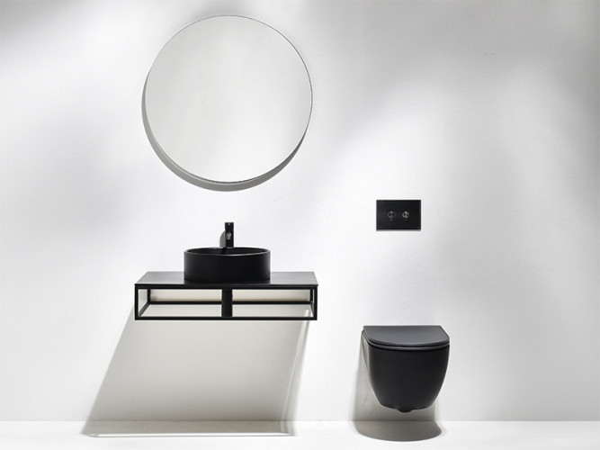 Унитаз подвесной безободковый SIMAS TREVI TR 18 black matt