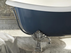 Ванна отдельностоящая двухцветная на ножках, хром RELAX DESIGN CASSIOPEA BIO cromo