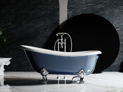 Ванна отдельностоящая двухцветная на ножках, хром RELAX DESIGN CASSIOPEA BIO cromo