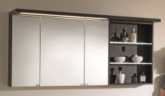 Puris Swing, зеркальный шкаф 1400 мм правый, цвет дуб трюфель