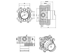 Внутренняя часть смесителя GESSI ELEGANZA 46112.031