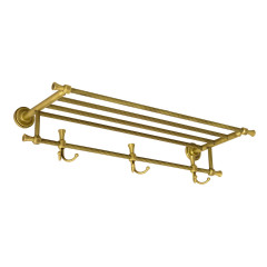 Полка-держатель д/полотенец с 3-мя двойными крючками L65хP25xh13 см, бронза Migliore Fortuna