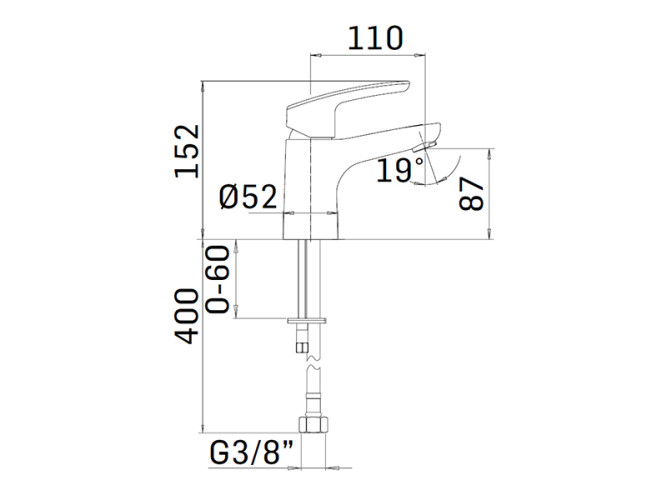 Cмеситель для раковины MAMOLI VIP+ 440400008001