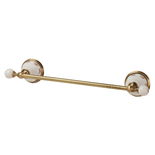 Полотенцедержатель L40 см, керамика с декором/бронза Migliore Provance