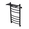 Полотенцесушитель водяной Comfysan Noumi W-8 80/40 с полкой, черный