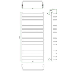 Полотенцесушитель ГРОТА ECOFORTE 53/120
