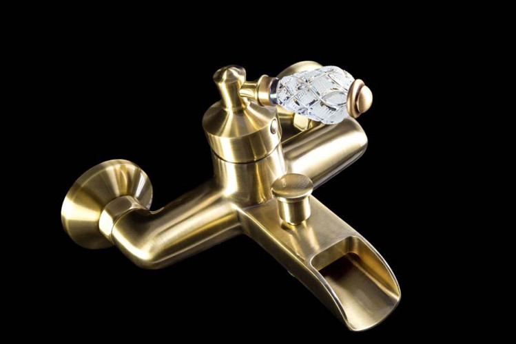 Смеситель для ванны VOGUE CRYSTAL, бронза_Комплект