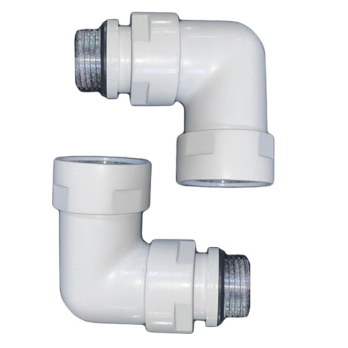 Американка для полотенцесушителя  угл 3/4" x 1/2"  г/ш  762SCH0504 со сгоном RAL9016 белая матовая*