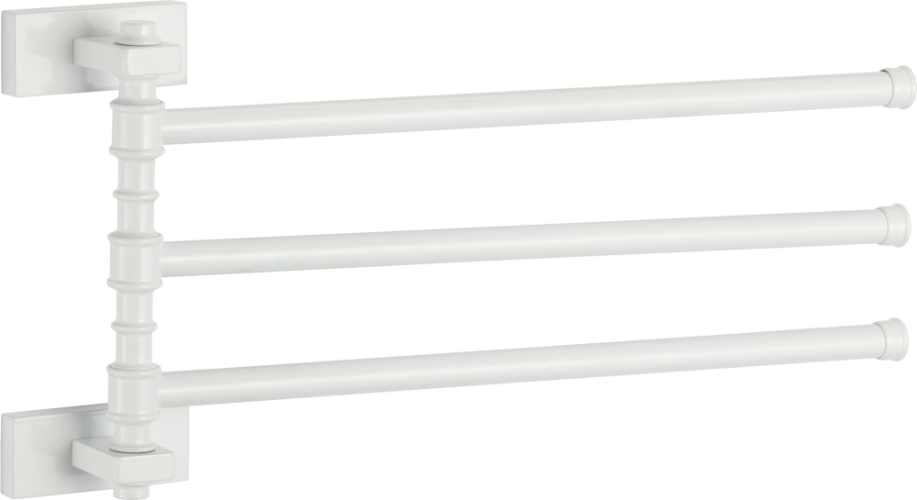 88013-F П/держатель поворот. 3-ной (БЕЛЫЙ) GANZER (10/1шт)