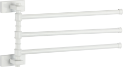 88013-F П/держатель поворот. 3-ной (БЕЛЫЙ) GANZER (10/1шт)