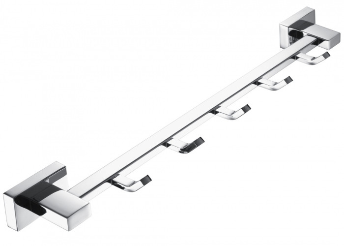 5016 Вешалка для полотенца с 5-ю крючками (ХРОМ) ViEiR  (30/1шт)