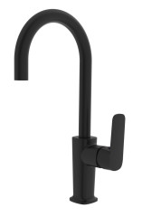 073523-C Смеситель од. для кухни выс. (ЧЕРНЫЙ) ViEiR (10/1шт)