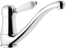 Emmevi Laguna, однорычажный кухонный смеситель с поворотным изливом (излив 24 см), без донного клапана, цвет хром