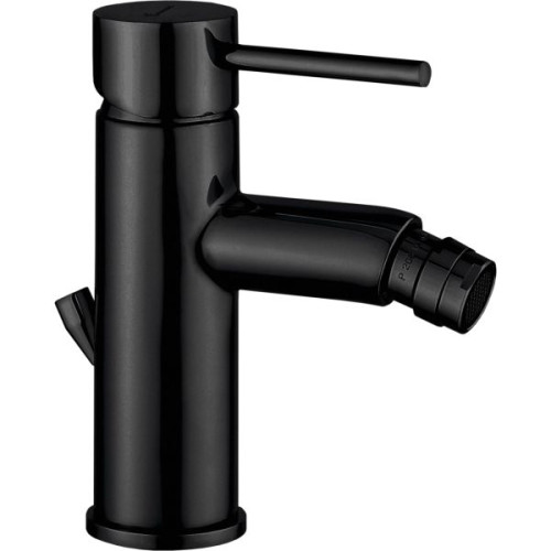 Emmevi Piper, однорычажный смеситель для биде с донным клапаном, цвет черный матовый