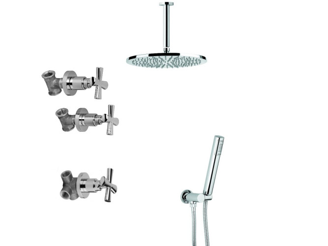 Emmevi Spirit New, душевой комплект 31009OR/1, цвет золото