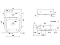 Раковина полувстраиваемая Scarabeo NEXT 8047/D