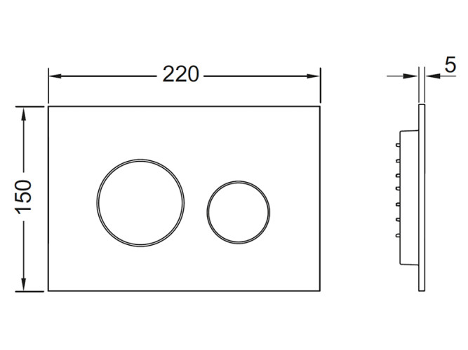 панель смыва TECE Teceloop 9240925