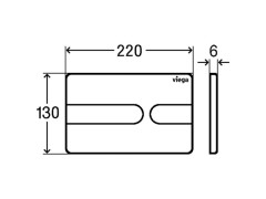 Панель смыва Prevista для унитазов VIEGA PREVISTA DRY 773168