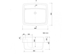 Раковина встраиваемая Scarabeo ARCO 1001