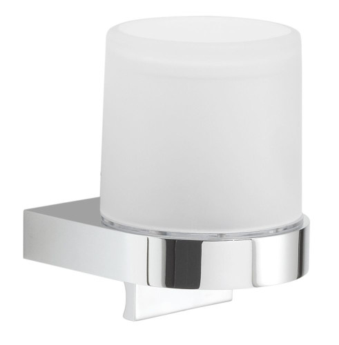 Gedy Giava, настенный стеклянный дозатор круглой формы, цвет хром