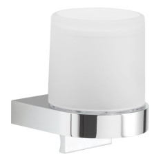 Gedy Giava, настенный стеклянный дозатор круглой формы, цвет хром