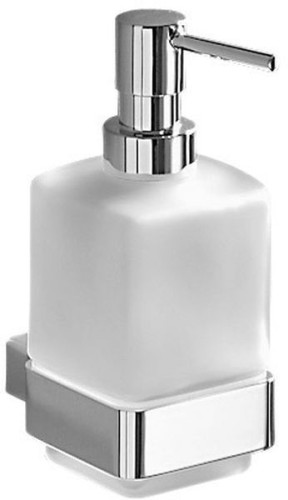 Gedy Lounge, настенный стеклянный дозатор с металлической помпой, цвет хром